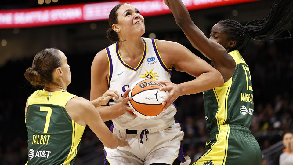 Liz Cambage is unlikely to play for the Opals again, with the relationship between player and team all but untenable. (Photo by Steph Chambers/Getty Images)