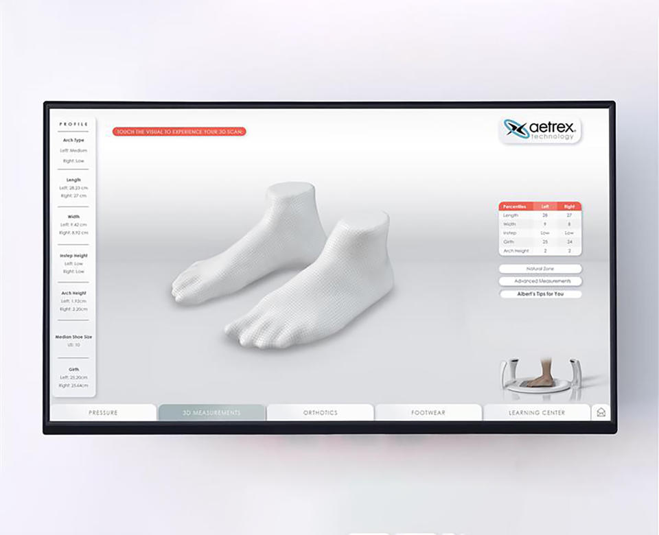 Albert 2 Pro 3D Foot Scan. - Credit: Courtesy Image.