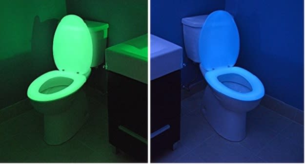 Man Invents Glow-in-the-Dark Toilet Seat