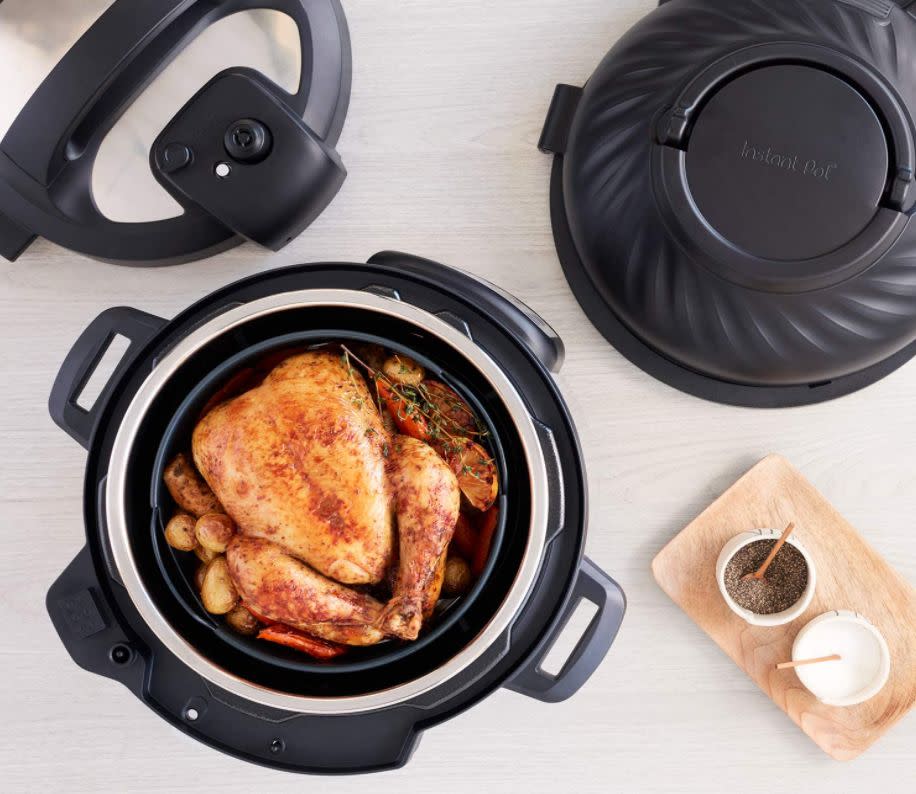 As always, Instant Pots were a <a href="https://www.huffpost.com/entry/prime-day-2020-instant-pot-deal_l_5f4d488ac5b64f17e14156a6" target="_blank" rel="noopener noreferrer">big-ticket item</a> on Prime Day. This Instant Pot multicooker was a popular choice. It's a pressure cooker and air fryer &mdash; plus, it can do everything from baking to broiling. <a href="https://amzn.to/37M869W" target="_blank" rel="noopener noreferrer">Find it for $180 at Amazon</a>.