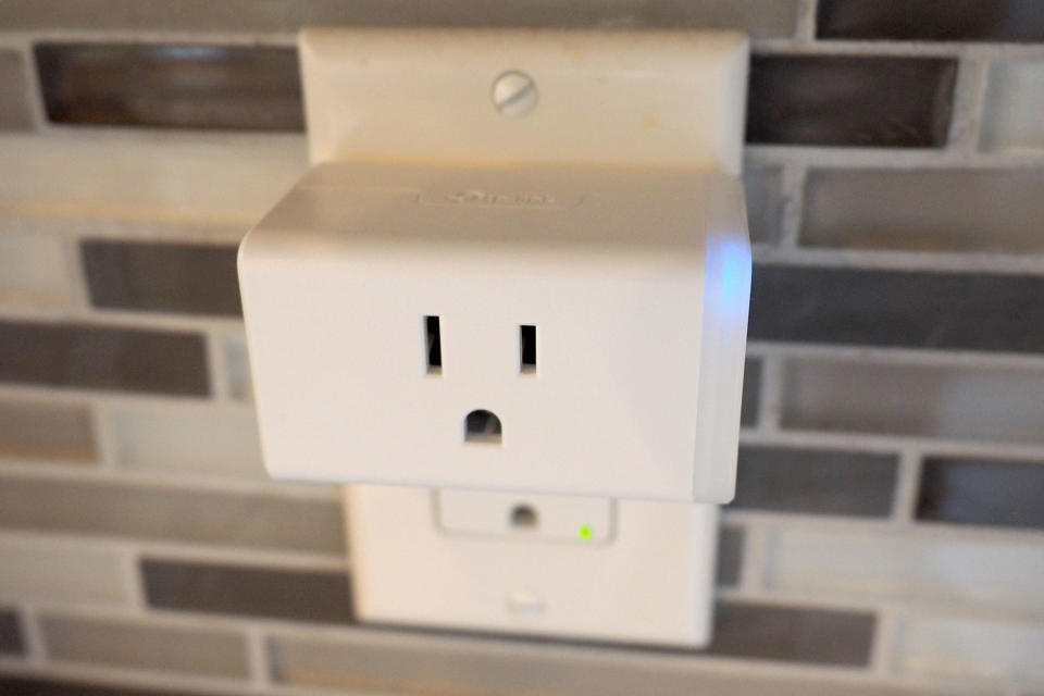 The TP-Link Kasa Smart Wi-Fi Plug will add WiFi connectivity to any appliance!