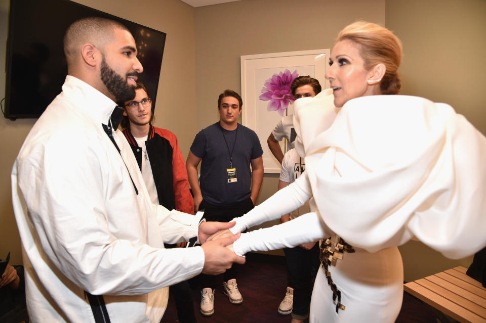 C&eacute;line approves. (Photo: Kevin Mazur/BBMA2017 via Getty Images)