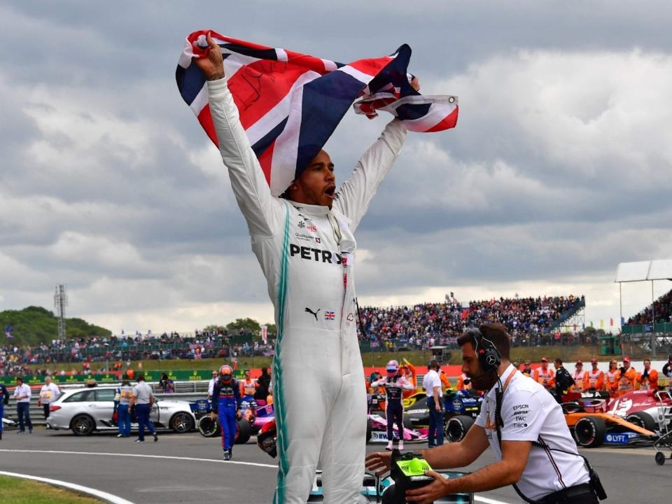 Lewis Hamilton won his home Grand Prix at Silverstone last year: AFP