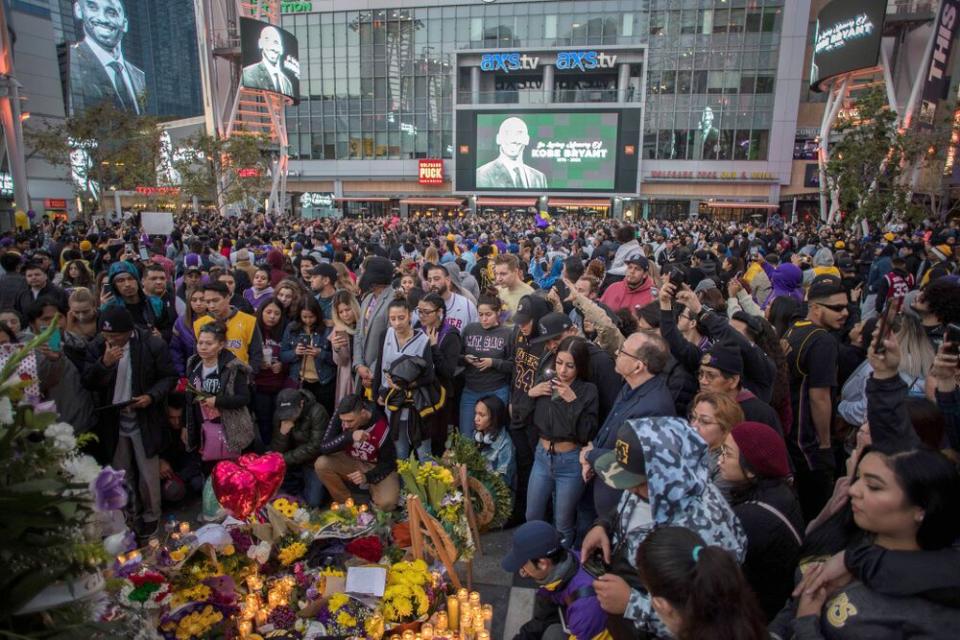 Kobe Bryant tribute | APU GOMES/AFP via Getty Images