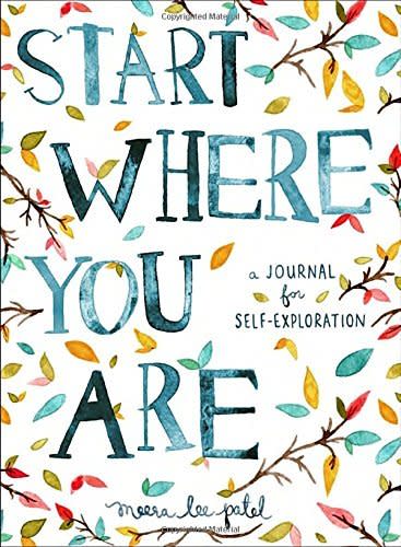 the self-help journal titled start where you are on a white background