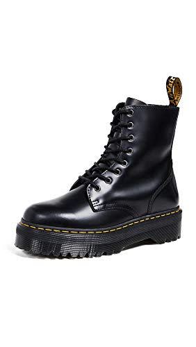 8) Dr. Martens Men's Jadon Combat Boot, Black Polished Smooth, 10 UK/11 M US