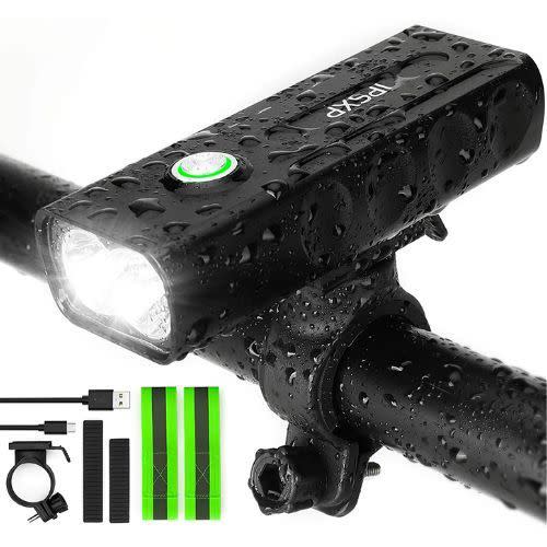 2) USB Rechargeable LED Bicycle Front Headlight