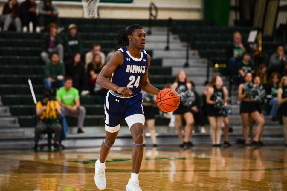 Monmouth guard Myles Ruth and his teammates will take on Syracuse on Monday, Dec. 12, 2022.