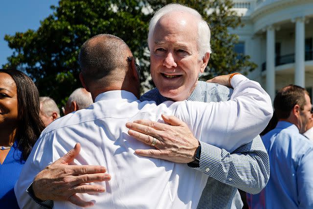 <p>Chip Somodevilla/Getty Images</p> Sen. John Cornyn of Texas