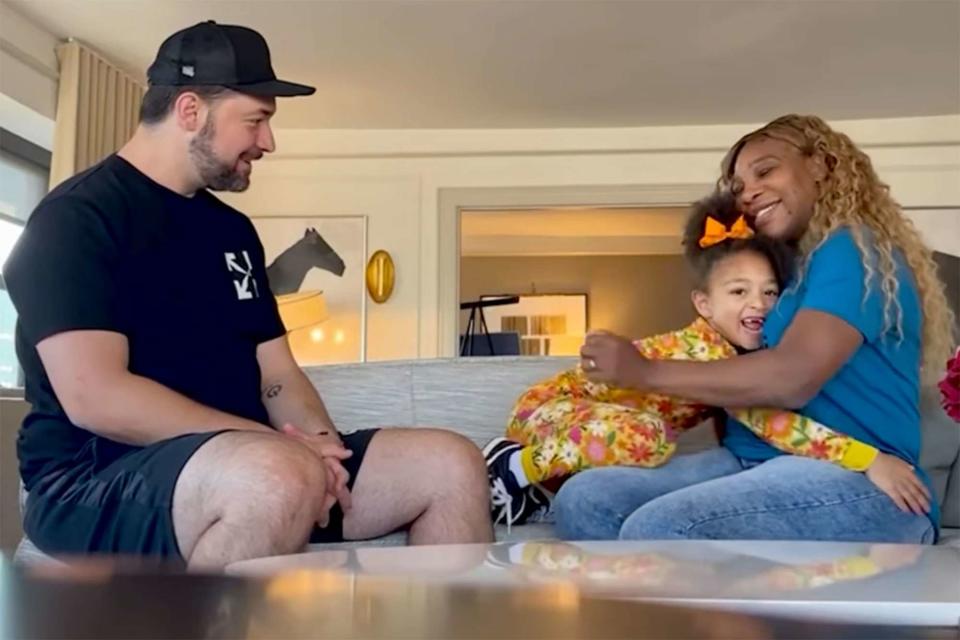 Serena Williams/Youtube Serena Williams, Alexis Ohanian and their daughter Olympia 