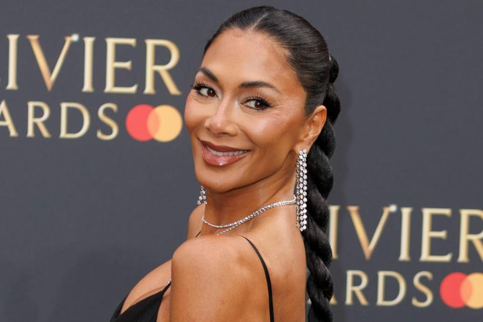 <p>Mike Marsland/WireImage</p> Nicole Scherzinger attends The Olivier Awards 2024 at The Royal Albert Hall.