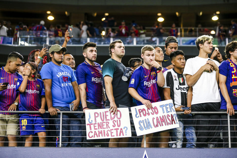 Barcelona attract plenty of fans in the USA