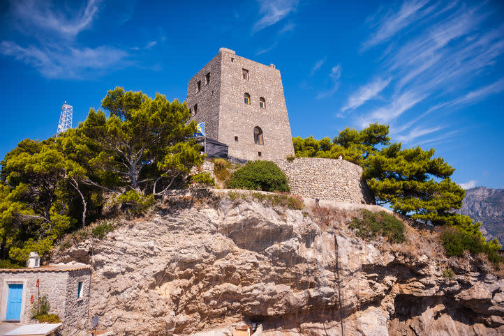 The stone watchtower on Isola Lunga | Alexandr Purcel/Getty Images