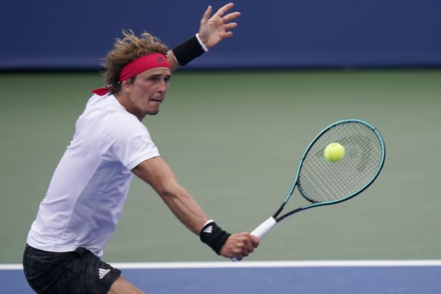 Alexander Zverev, pictured, was beaten by Andy Murray in two hours and 31 minutes