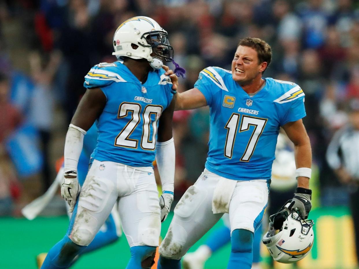 The Chargers survived an almighty scare to beat the Titans at Wembley: Reuters