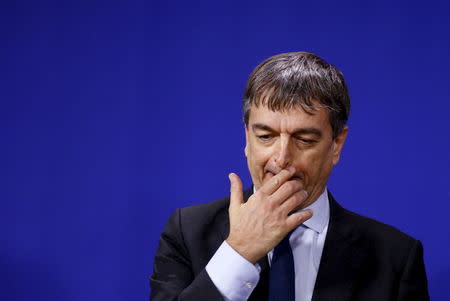 FIFA presidential candidate Jerome Champagne of France attends a news conference at the European Parliament in Brussels, Belgium, January 27, 2016. REUTERS/Francois Lenoir