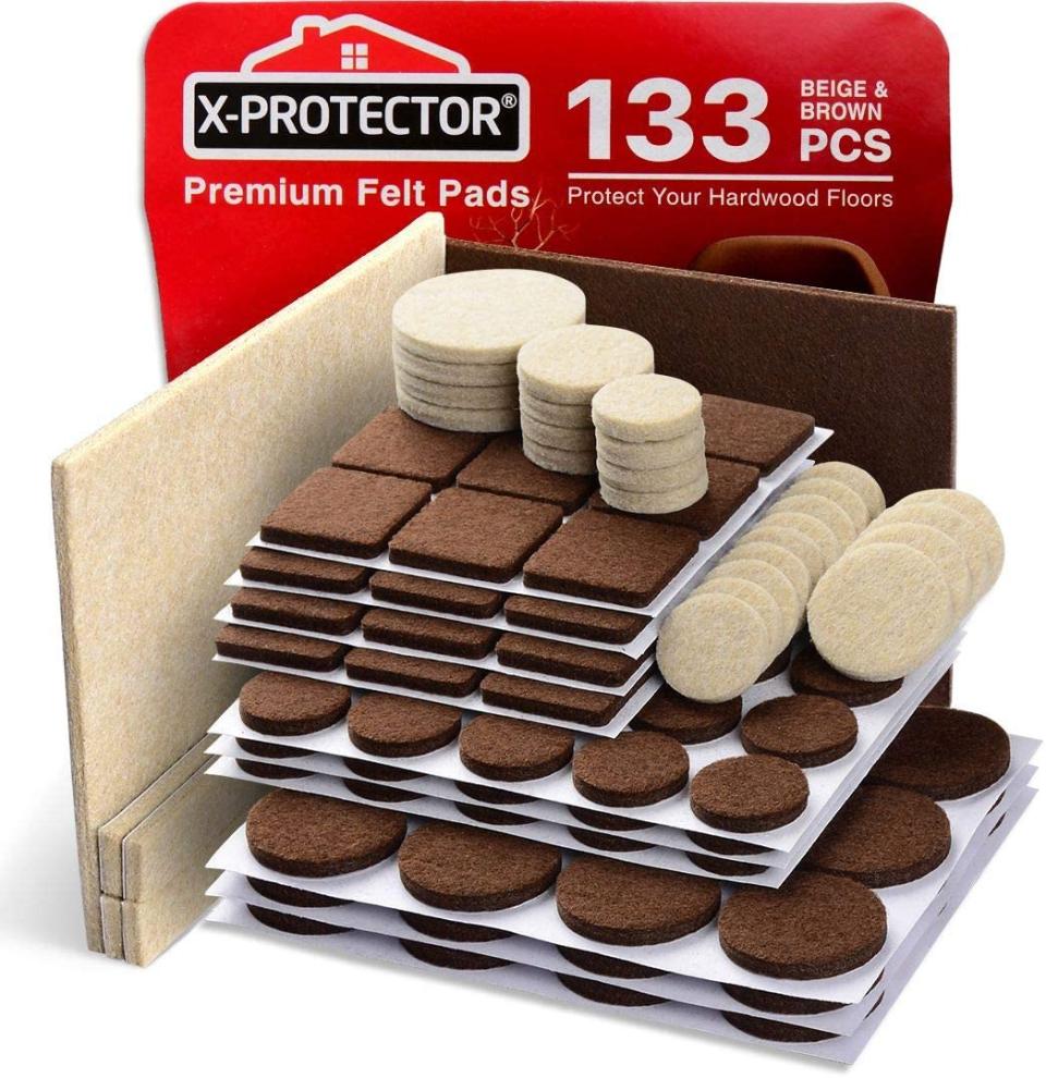 X-protector felt pads, furniture sliders