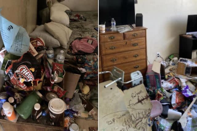 <p>Visalia Police Department/Facebook</p> The living conditions inside a Visalia, Calif. home.