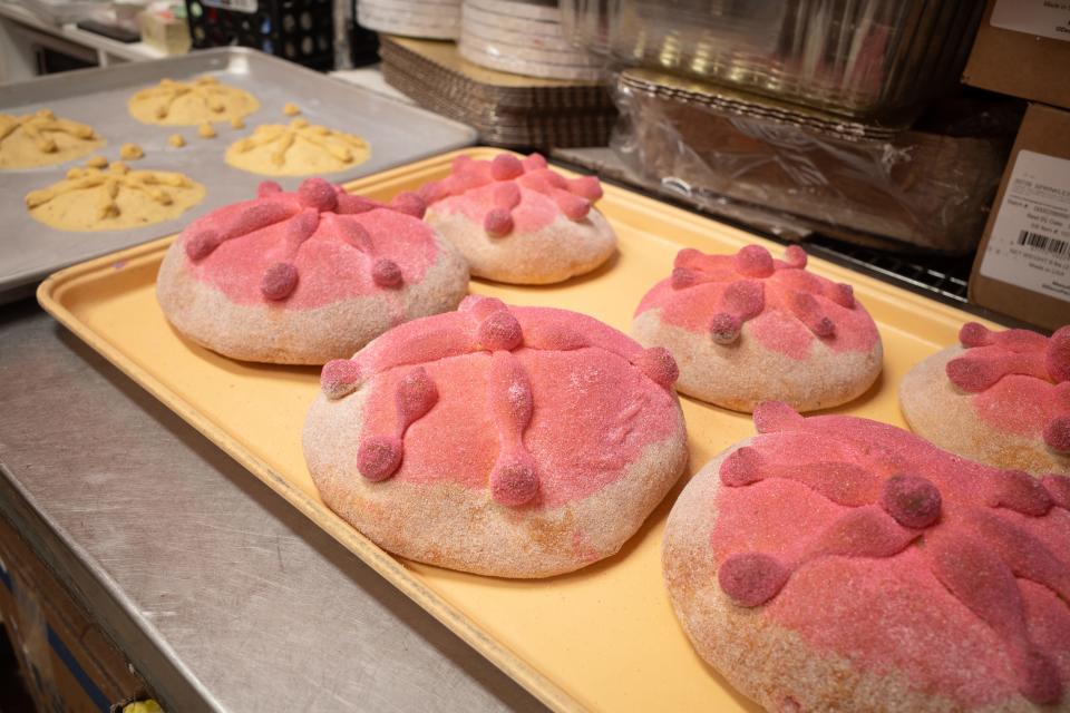 La Purisima Bakery sells batches of pan de muerto at the shop located near Glendale and 43rd avenues in Glendale.