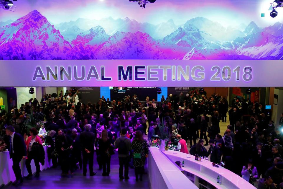 The World Economic Forum began with the Crystal Award ceremony on Monday night: REUTERS