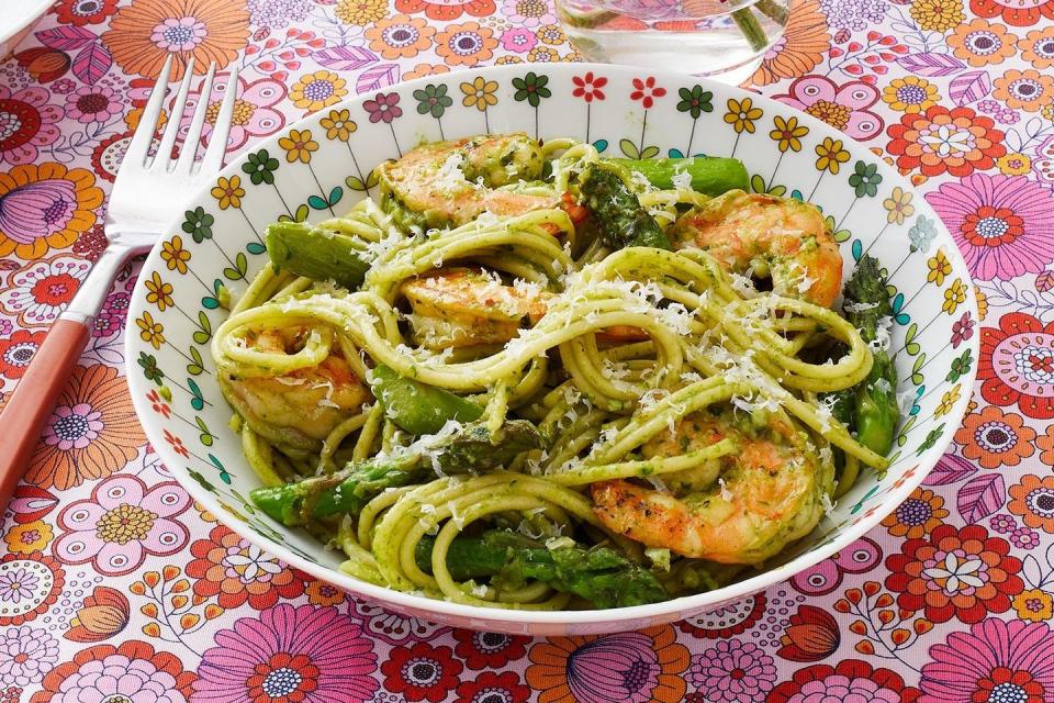 recipes with pesto shrimp pasta