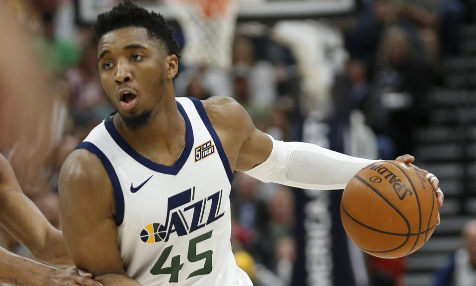 Donovan Mitchell. (AP Photo/Rick Bowmer)