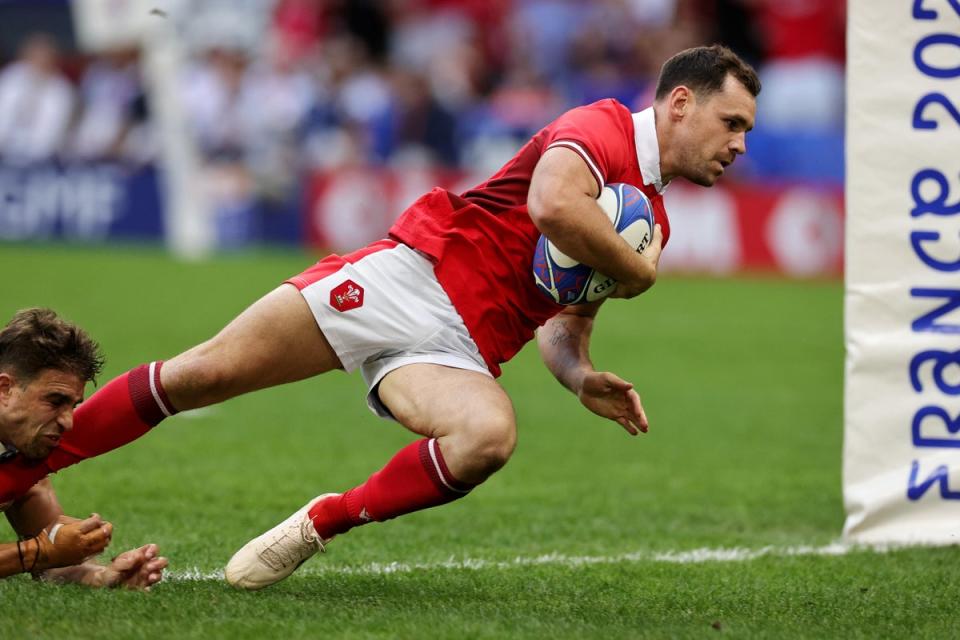 Tomos Williams scored a converted try that put Wales 17-12 ahead after 56 minutes (Getty)