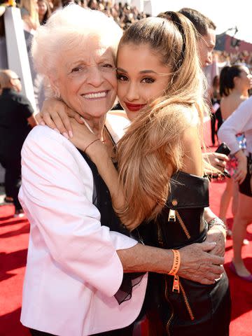 <p>Kevin Mazur/WireImage</p> Ariana Grande and Marjorie Grande attend the 2014 MTV Video Music Awards on August 24, 2014.