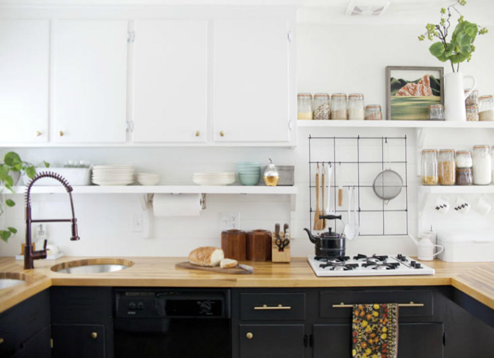 <body> <p>Just as it is in kitchens, open shelving can be both beautiful and practical in a small dining room. This inexpensive <a rel="nofollow noopener" href=" http://www.bobvila.com/articles/diy-console-table?bv=yahoo" target="_blank" data-ylk="slk:weekend project;elm:context_link;itc:0;sec:content-canvas" class="link ">weekend project</a> frees up precious floor space and provides an ideal spot to store—and show off—your favorite tableware.</p> <p><strong>Related: <a rel="nofollow noopener" href=" http://www.bobvila.com/slideshow/10-insanely-creative-shelves-you-can-diy-47995?bv=yahoo" target="_blank" data-ylk="slk:10 Insanely Creative Shelves You Can DIY;elm:context_link;itc:0;sec:content-canvas" class="link ">10 Insanely Creative Shelves You Can DIY</a> </strong> </p> </body>