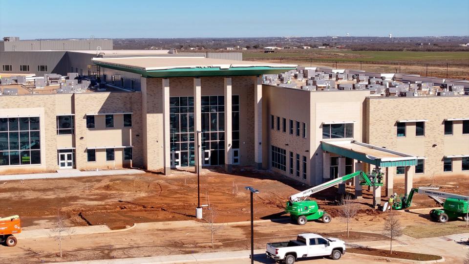 Memorial High School is under construction to meet the Aug. 15 opening date.