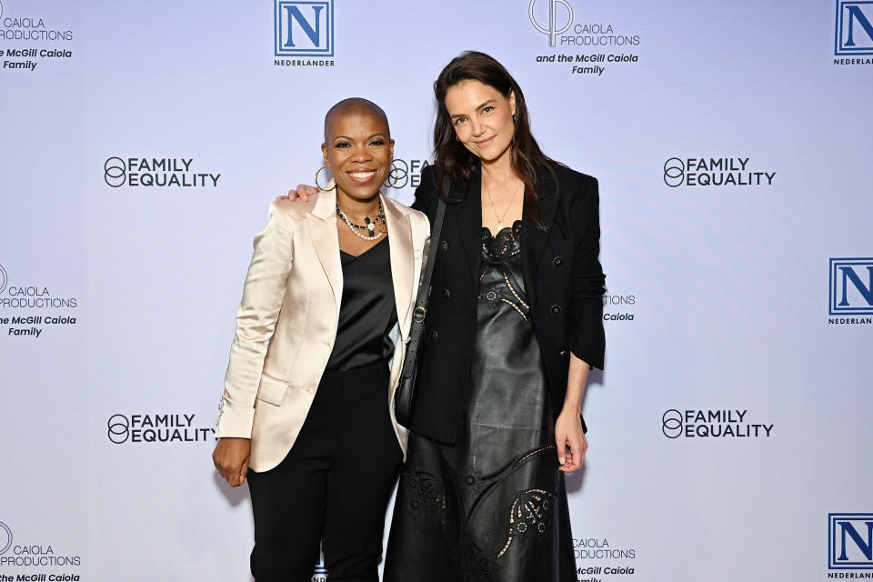 Stacey Stevenson and Katie Holmes