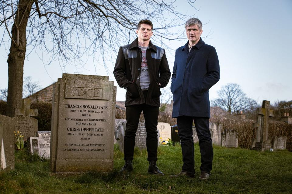 lewis cope and will ash as nicky and caleb miligan in emmerdale