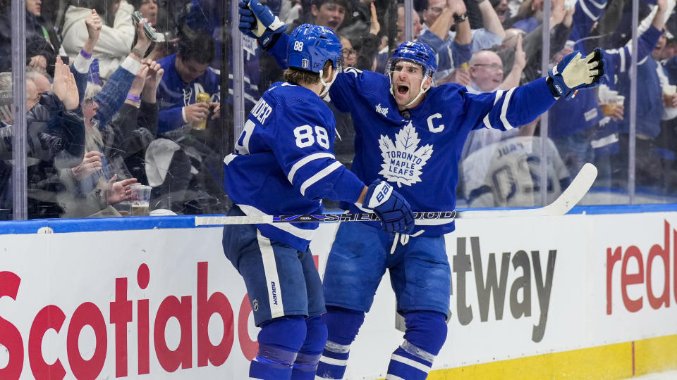 Under plenty of pressure after their Game 1 debacle, the Maple Leafs bounced back in a big way on Thursday. (Getty)