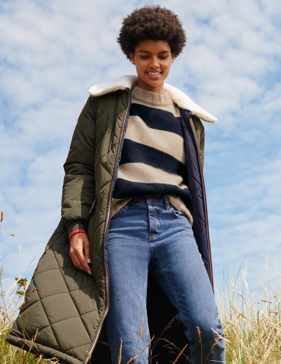 Quilted coats have now taken over the high street. (Boden)