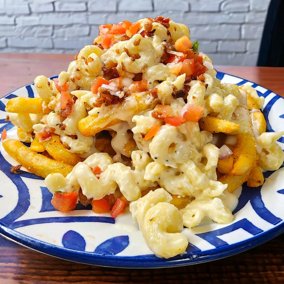 The mac and cheese horseshoe is one of the new menu items at Dac's Smokehouse.