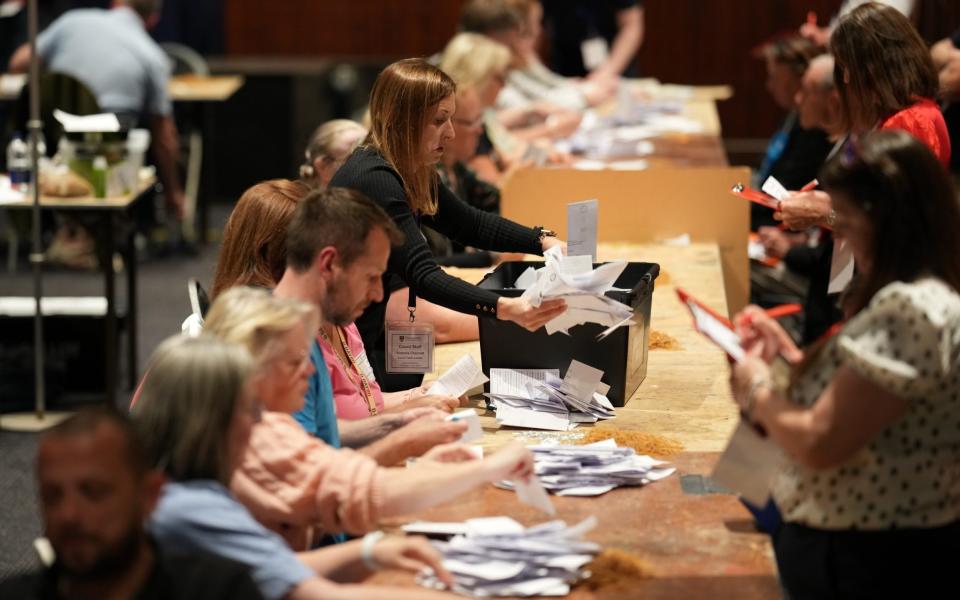 Counting is well underway in Penny Mordaunt's Portsmouth North constituency