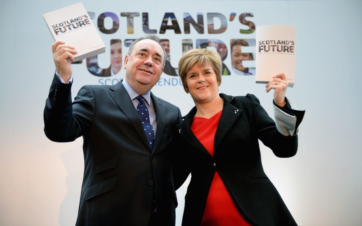 Nicola Sturgeon and Alex Salmond before they fell out - Jeff J Mitchell/Getty