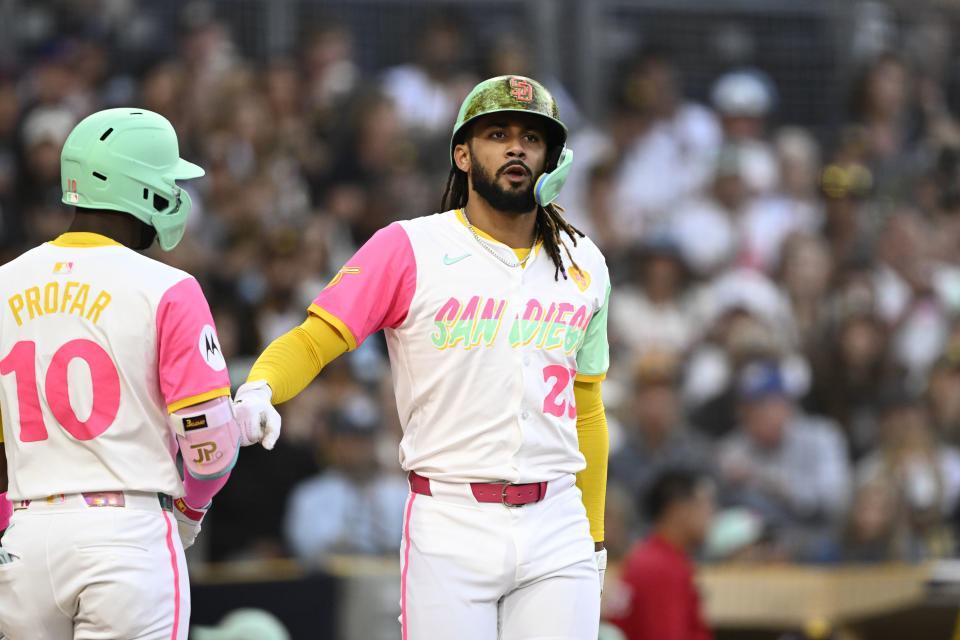 Fernando Tatis Jr。(Photo by Denis Poroy/Getty Images)