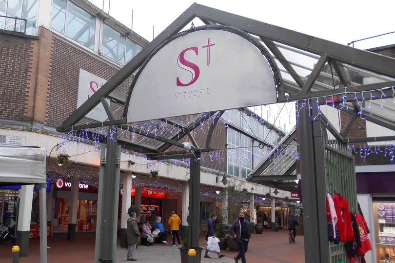 St Tydfil shopping centre in Merthyr