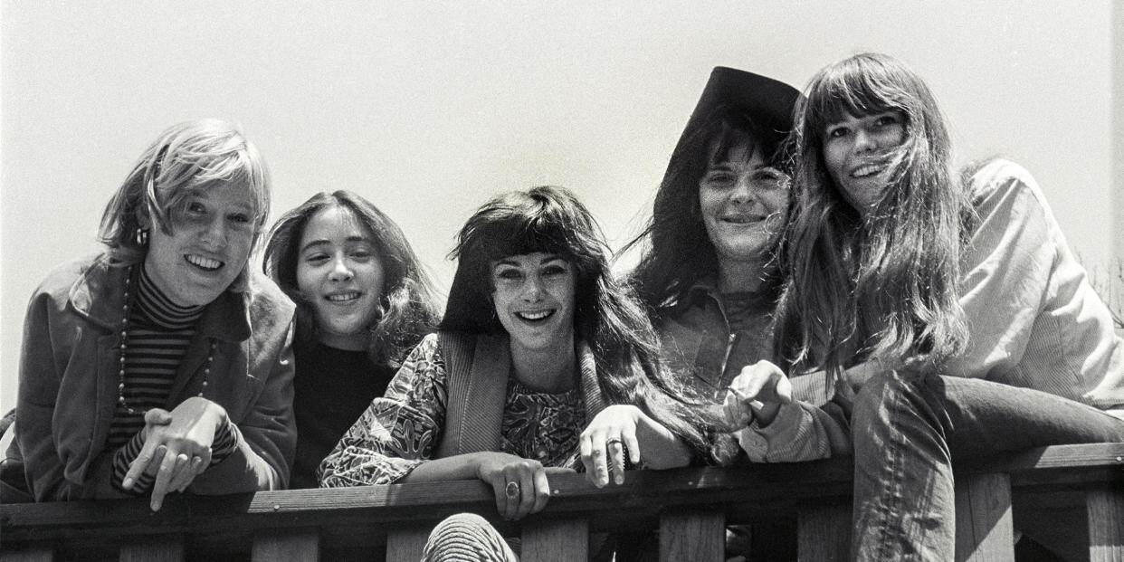 ace-of-cups-feature-opener - Credit: Ace of Cups in 1967 (left to right): Mary Ellen Simpson, Denise Kaufman, Diane Vitalich, Mary Gannon and Marla Hunt. Photo: Lisa Law*