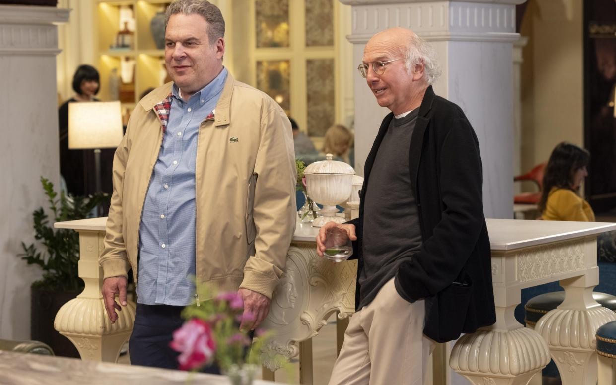 Jeff Garlin and Larry David in the Curb Your Enthusiasm finale