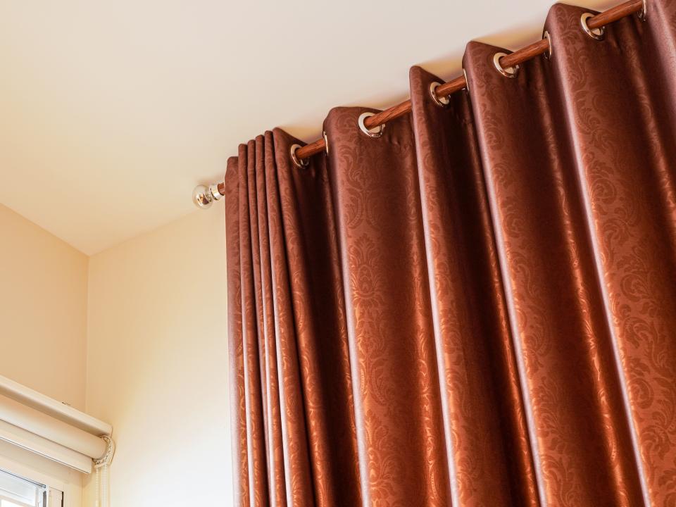 Grommet curtains.