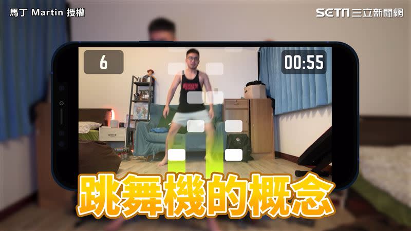 馬丁拍攝居家運動影片，教大家如何靠APP健身。（圖／馬丁 Martin 授權）