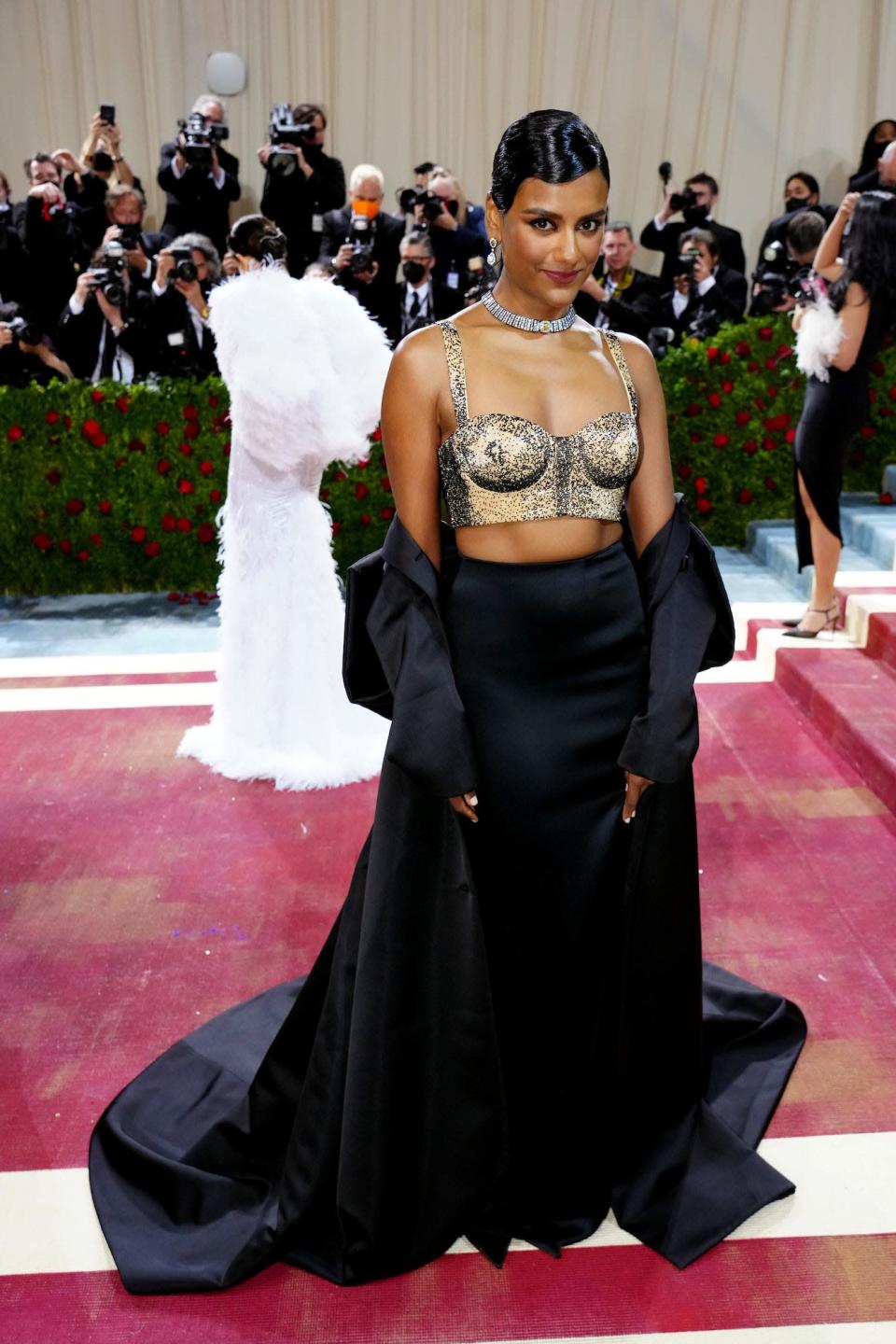 Simone Ashley attends the Met Gala in New York City on May 2, 2022.