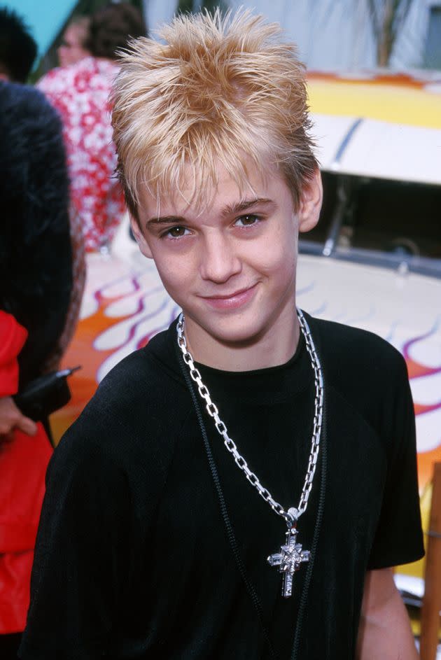 Aaron Carter in 2000 at the Teen Choice Awards. (Photo: Steve Granitz via Getty Images)