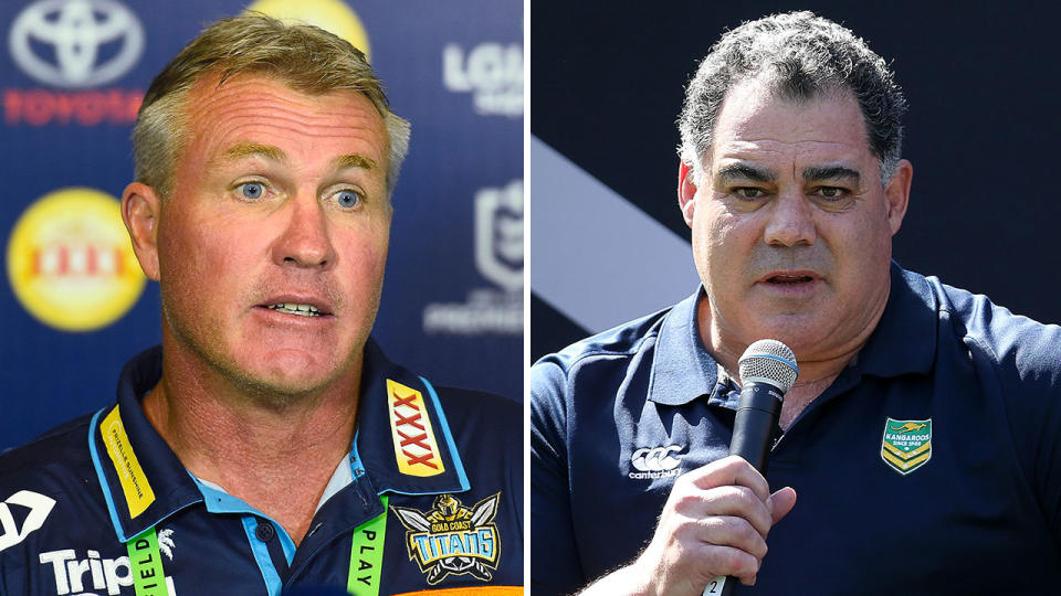 Garth Brennan was sacked and replaced as Titans coach by Mal Meninga on Sunday. Pic: Getty