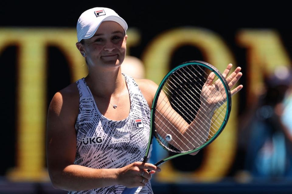 Ashleigh Barty could face Naomi Osaka in the fourth round (AFP via Getty)