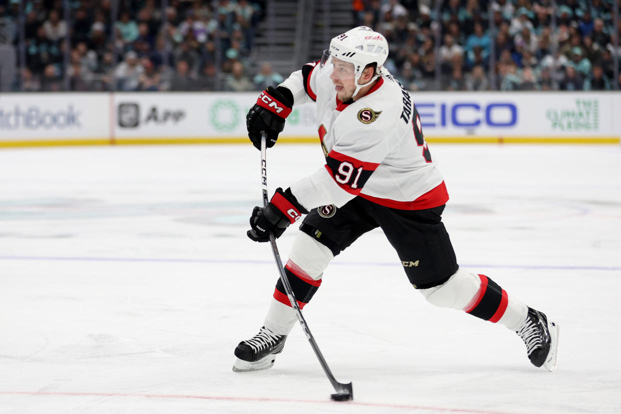 Vladimir Tarasenko #91 of the Ottawa Senators. (Photo by Steph Chambers/Getty Images)