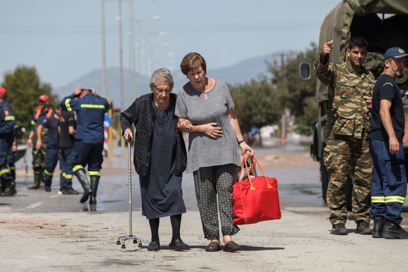 Aftermath of storm Daniel, in central Greece