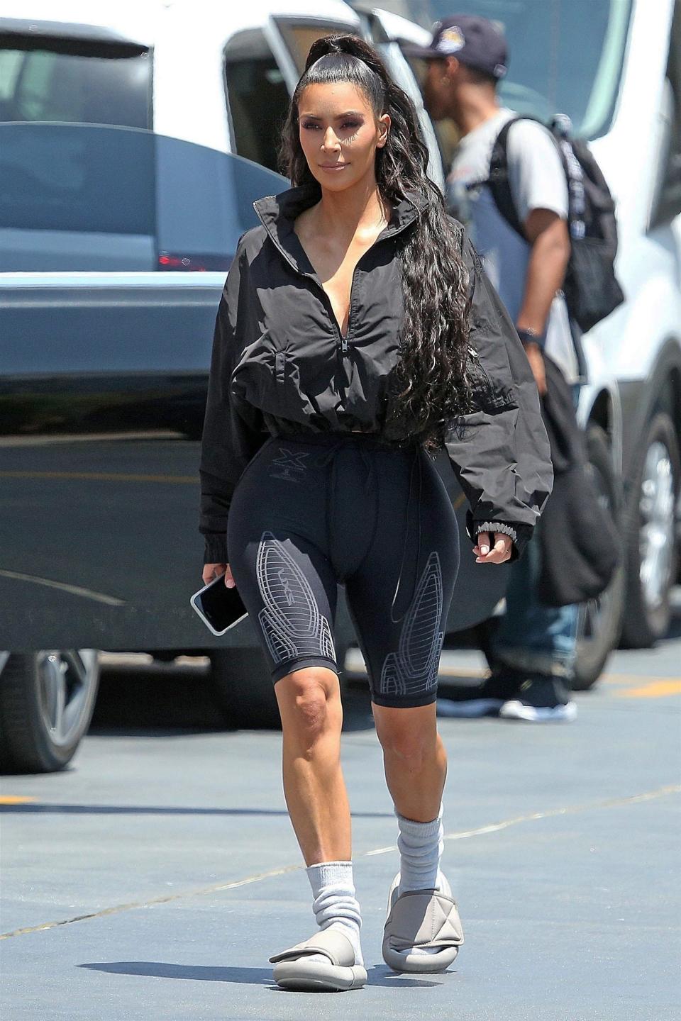 <h1 class="title">Kim Kardashian leaves the Saved By The Max pop-up diner after lunch</h1> <cite class="credit">Photo: Backgrid</cite>
